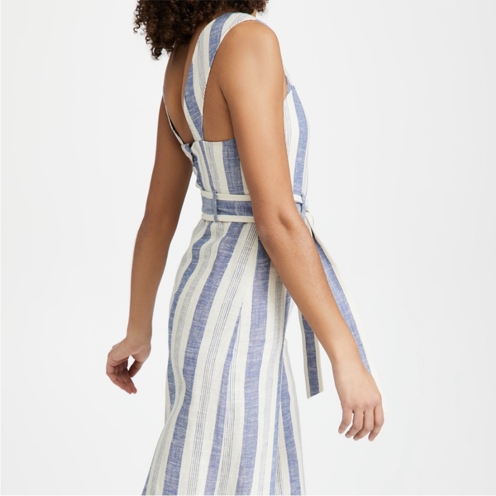 Alice + Olivia striped jumpsuit culottes NEW Size 6 Nautical stripes - Picture 4 of 16
